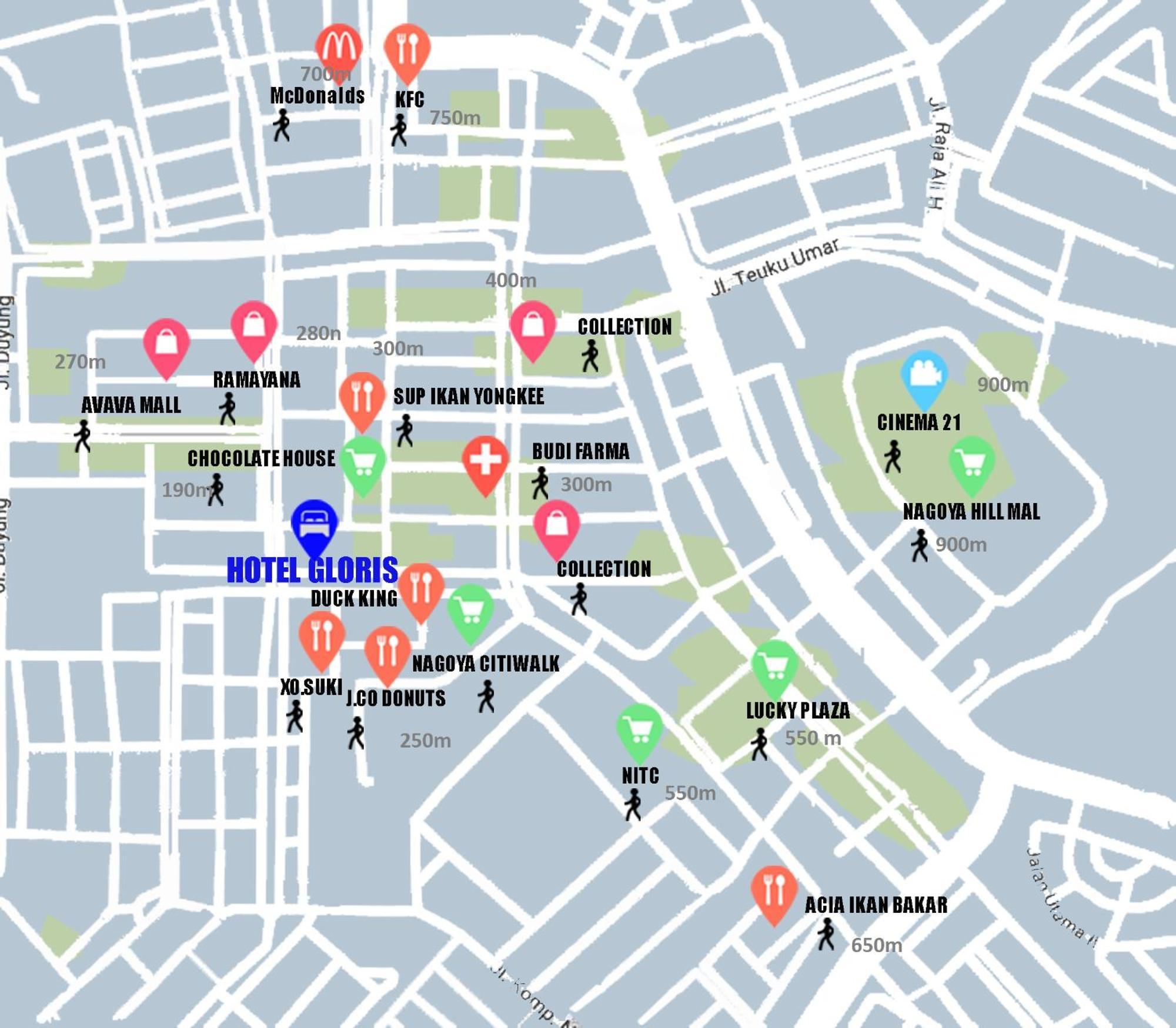 Hotel Gloris Batam Екстер'єр фото